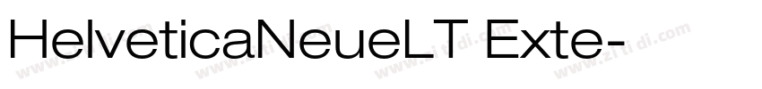 HelveticaNeueLT Exte字体转换